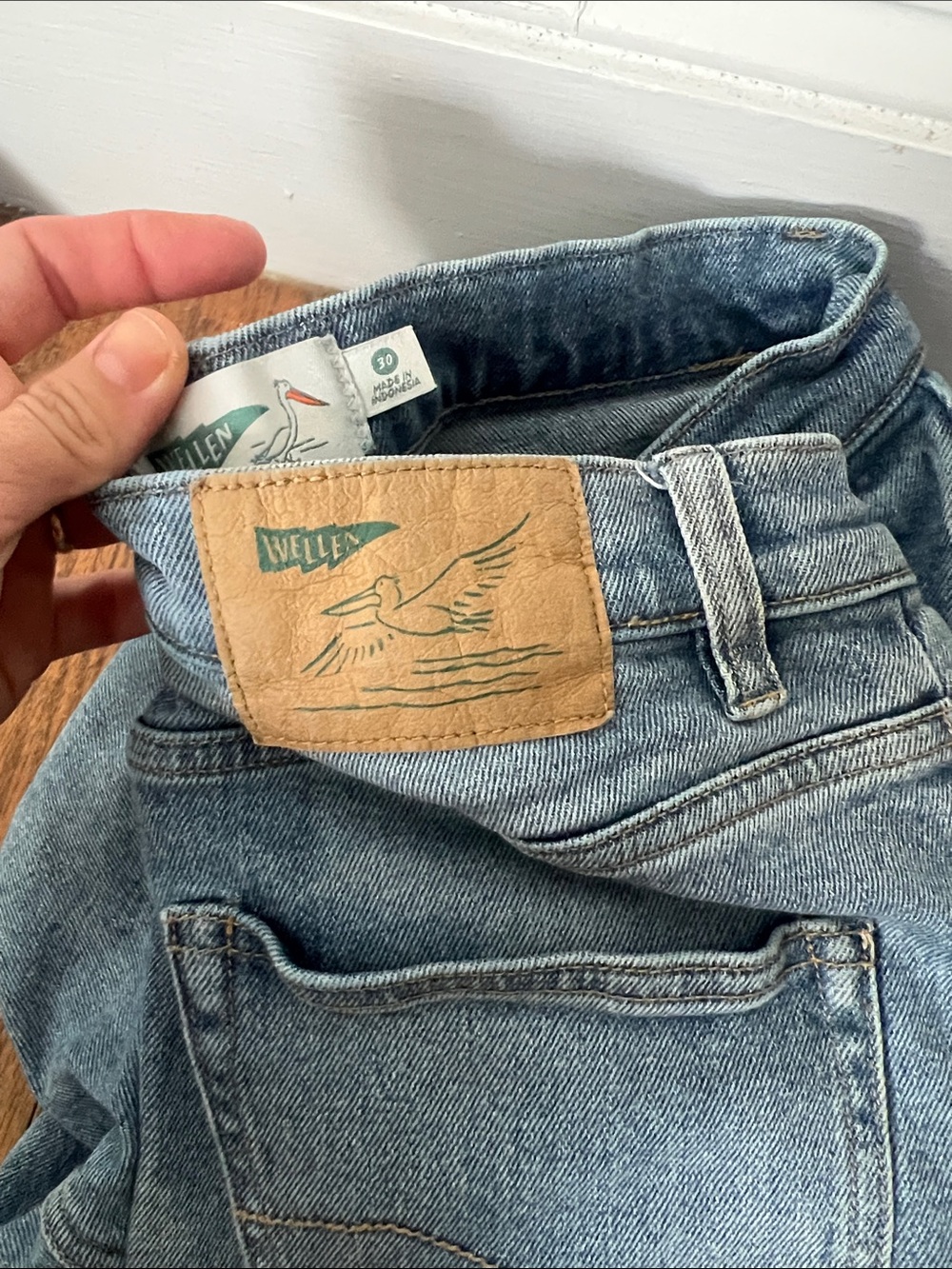 Wellen Women’s Jeans Light Wash Relaxed Denim size 30